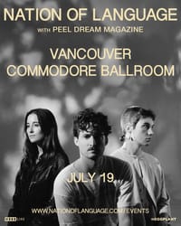 Nation of Language Bring the Dance Called Memory Tour to Vancouver's Commodore Ballroom on July 19, 2026