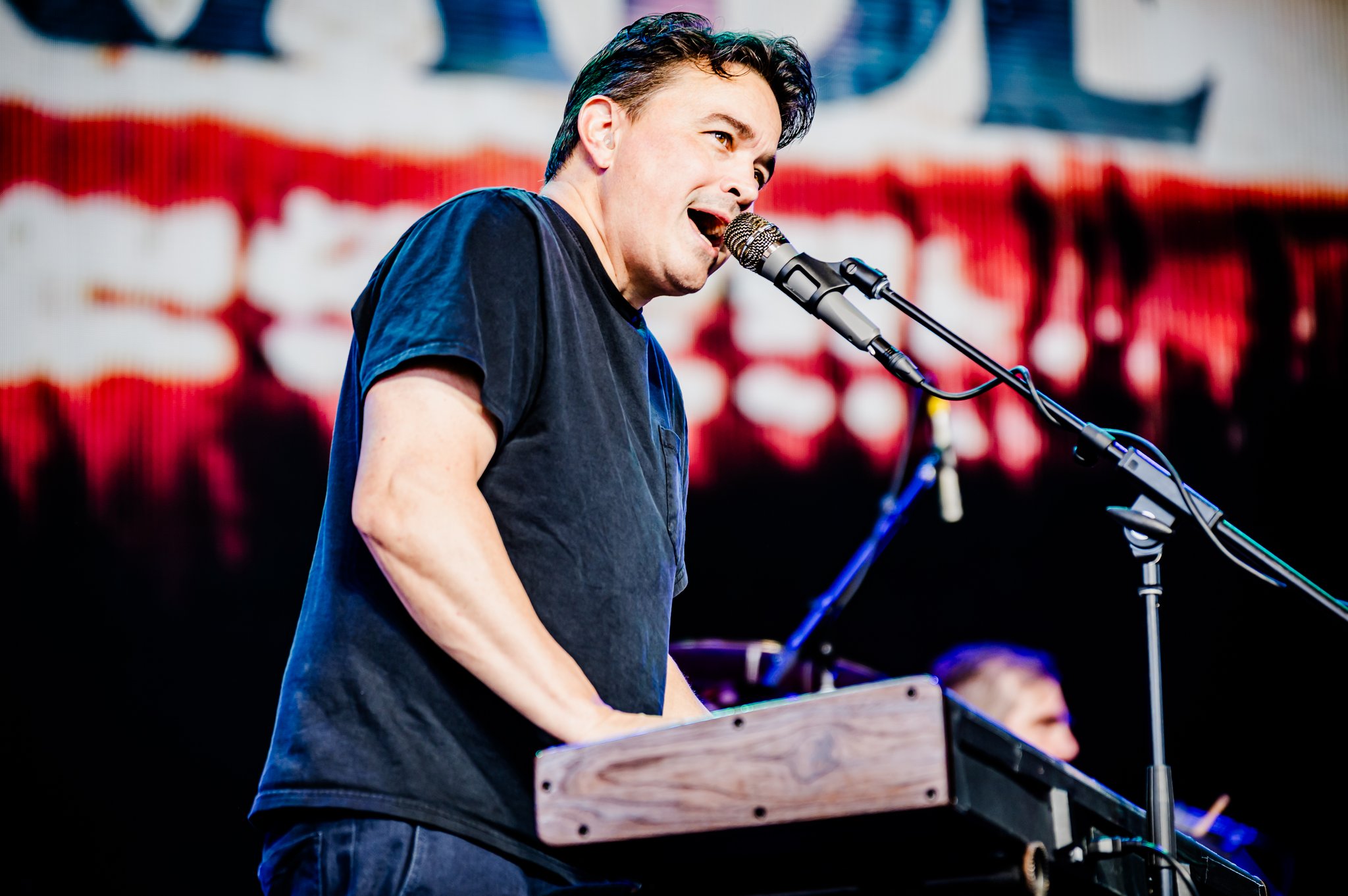Wolf Parade performing at Freedom Mobile Arch, Vancouver, BC - concert photography by Michael Caswell