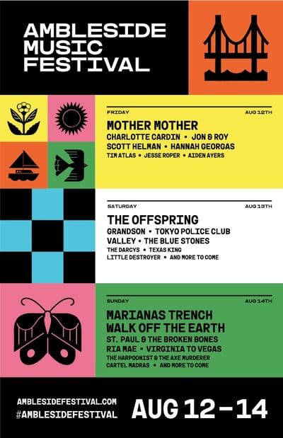 Ambleside Music Festival Launches This Summer Featuring The Offspring, Mother Mother & More!