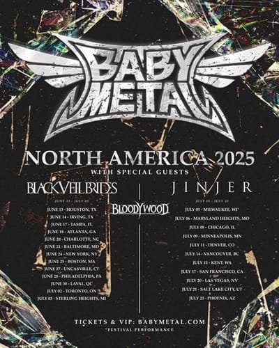 BABYMETAL Announce 2025 North American Tour