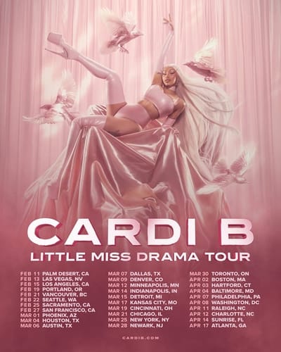 Cardi B Announces First-Ever Headlining Arena Run: ‘Little Miss Drama Tour’