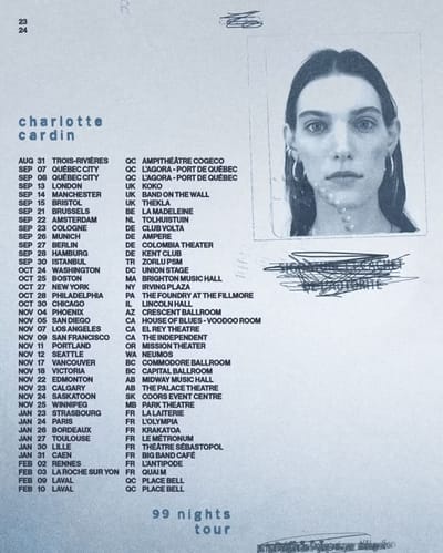 Charlotte Cardin Announces The “99 Nights Tour”