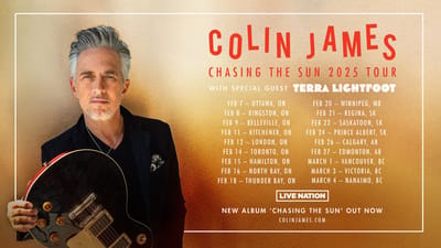 Colin James Announces 2025 Canadian Tour