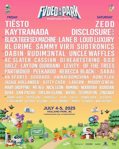 Fvded In The Park Unveils 2025 Lineup – Tïesto, Zedd, Kaytranada, Disclosure, Subtronics & More Take Over Holland Park July 4 & July 5, 2025