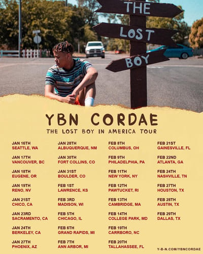 Grammy Nominated YBN Cordae Shares New Video + N.A. Tour Dates In 2020
