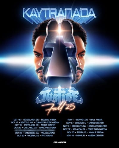 KAYTRANADA and JUSTICE Announce Co-Headlining North American Arena Tour