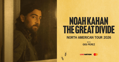 Noah Kahan Announces “The Great Divide” 2026 North American Stadium Tour