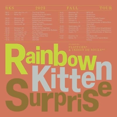 Rainbow Kitten Surprise Announce Fall 2023 Headline Tour