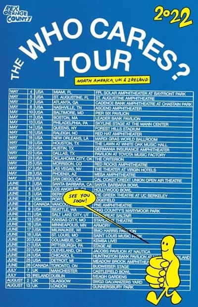 Rex Orange County Announces 2022 North American + UK/Ireland Tour Dates