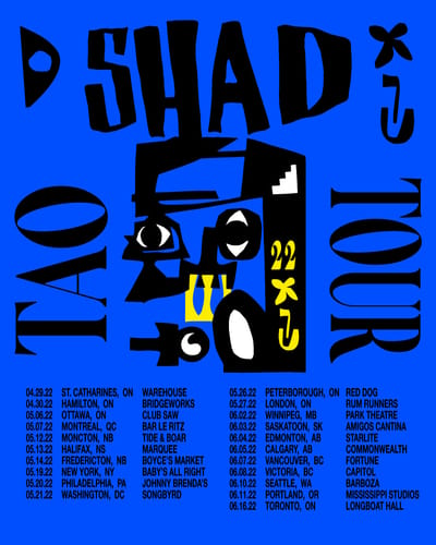 Shad Announces North American Tour