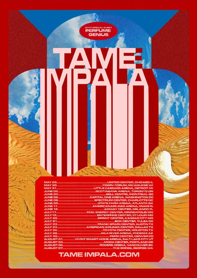 Tame Impala Announce Major North American Tour w/ Special Guest Perfume Genius