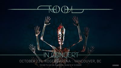 Tool Announce North American Tour; Announce October 23rd Show At Rogers Arena