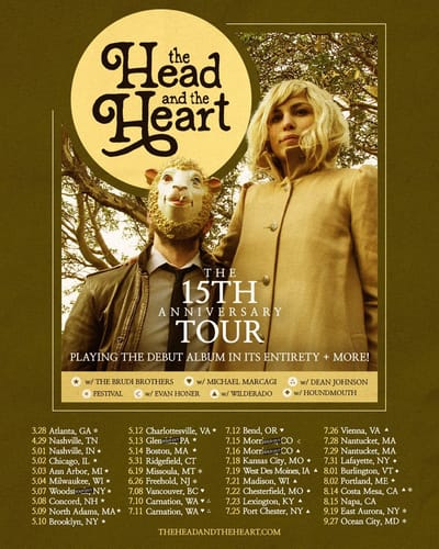 The Head And The Heart Announce 15th Anniversary Tour With Vancouver Stop At The Orpheum