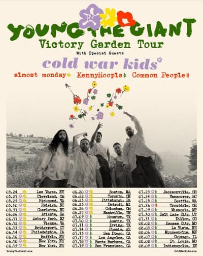 Young The Giant Announces Victory Garden Tour Stop At Doug Mitchell Thunderbird Sports Centre