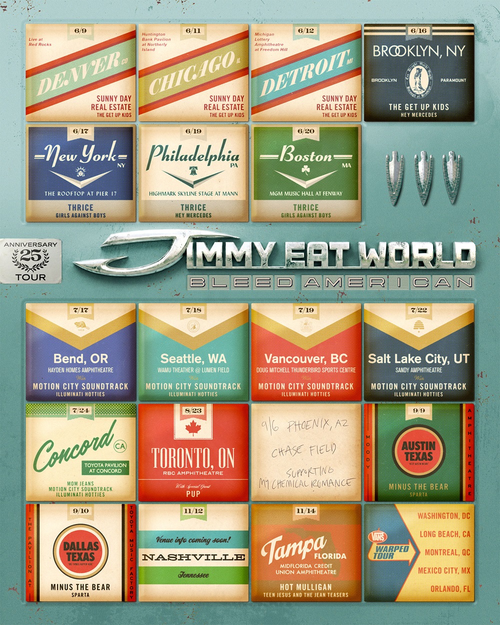 Jimmy Eat World To Celebrate 25 Years Of Bleed American At Doug Mitchell Thunderbird Sports Centre