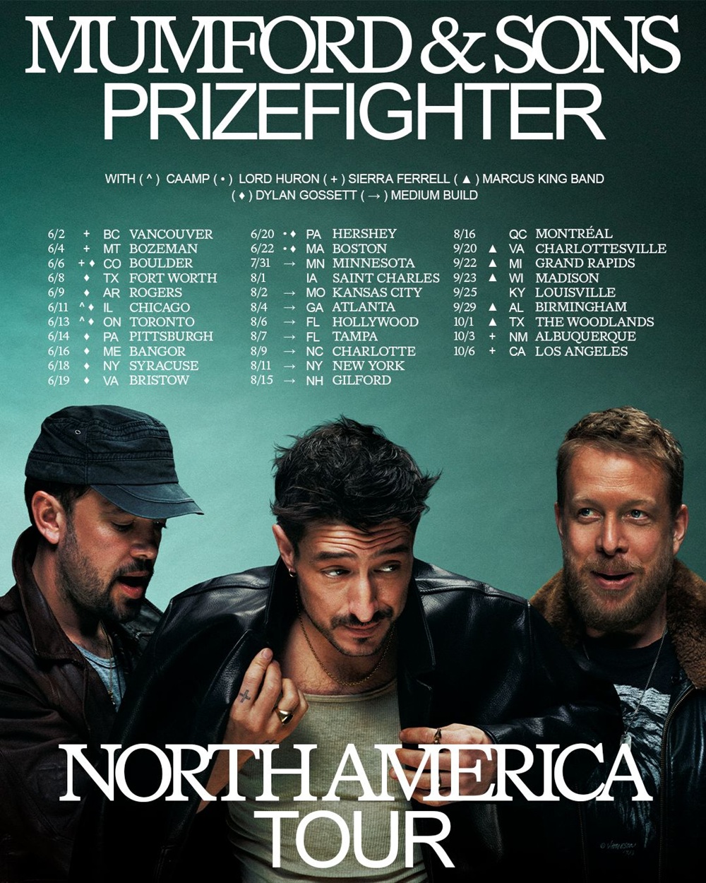 Mumford & Sons Announces Prizefighter Tour Kick Off At Rogers Arena Following Surprise Album Release