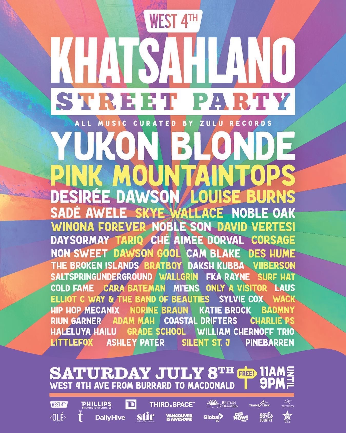 2023 Khatsahlano Street Party Music Lineup Announced