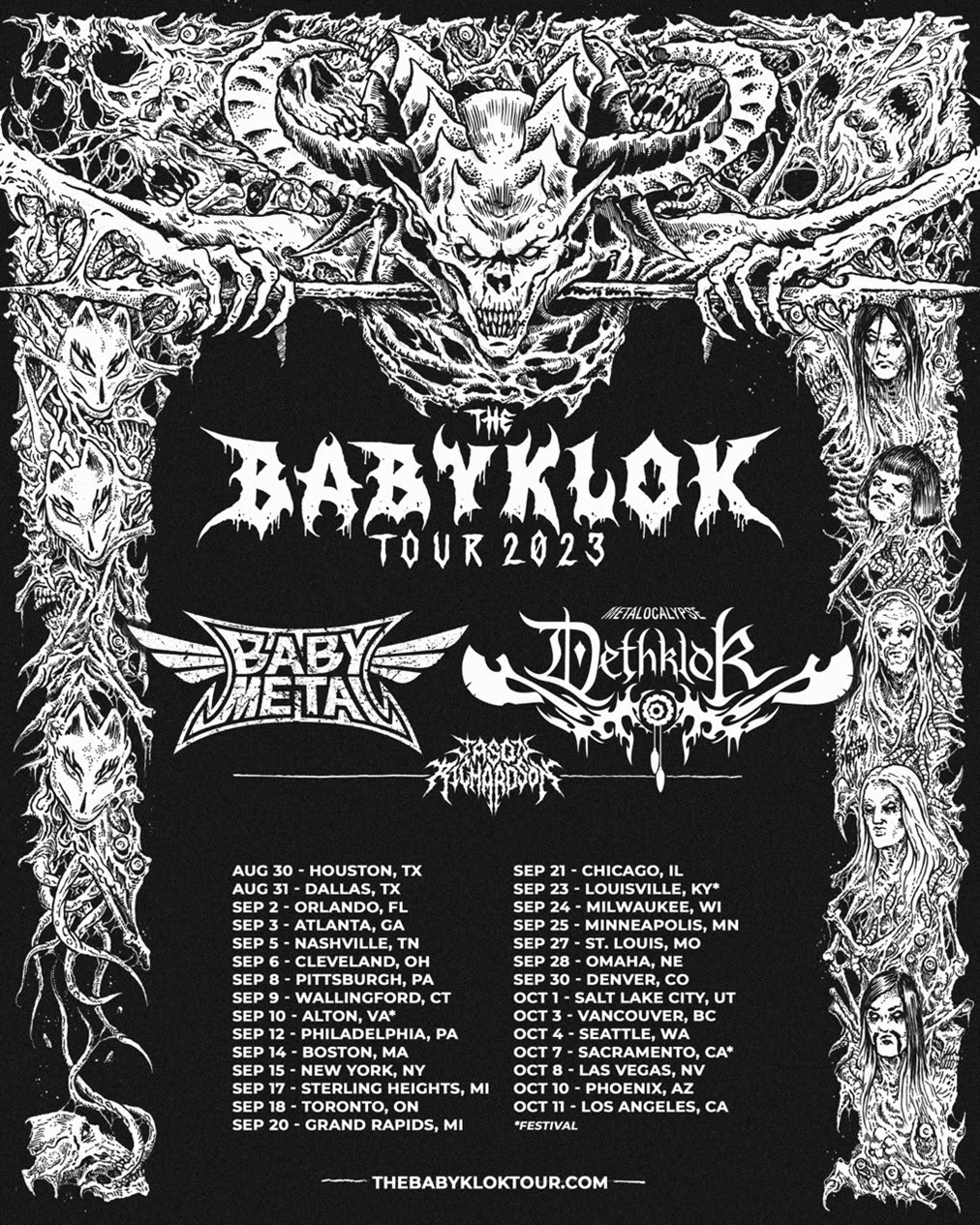 BABYMETAL Announce North American Co-headline Tour With Dethklok