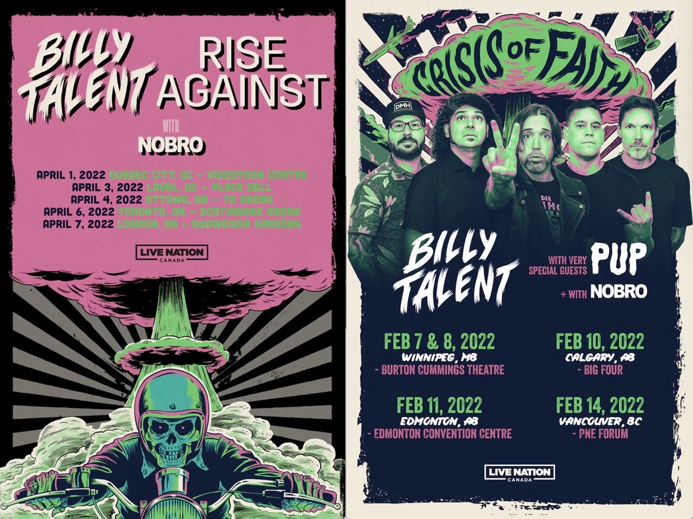 Billy Talent Announces Tours With Rise Against And Pup