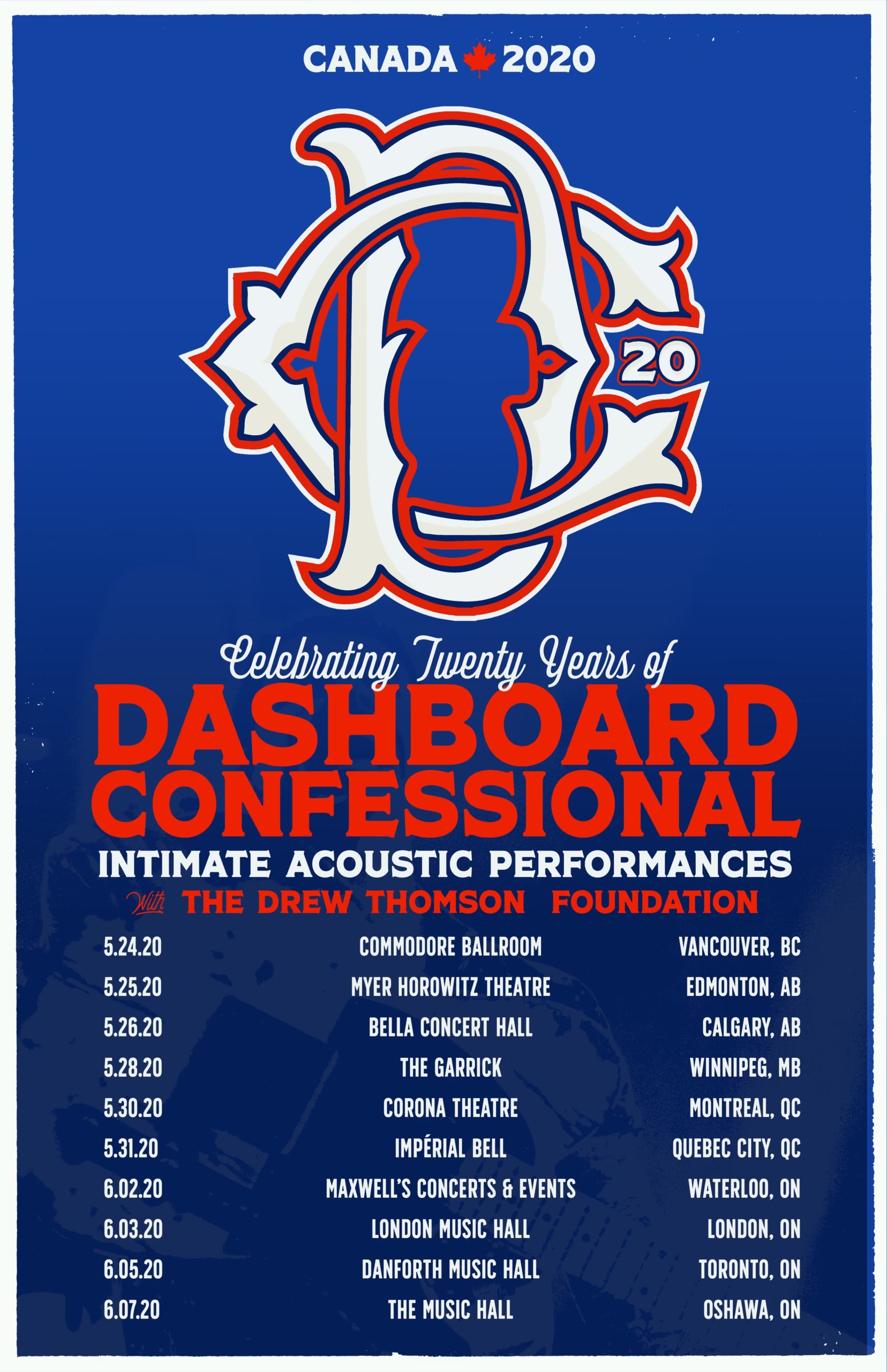 Dashboard Confessional Announces Canadian 20th Anniversary Celebration Tour Dates