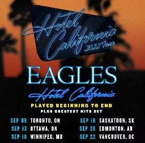 Eagles Announce Hotel California 2022 Tour