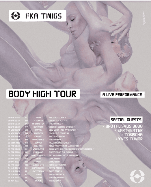 FKA Twigs Announces The Body High Tour