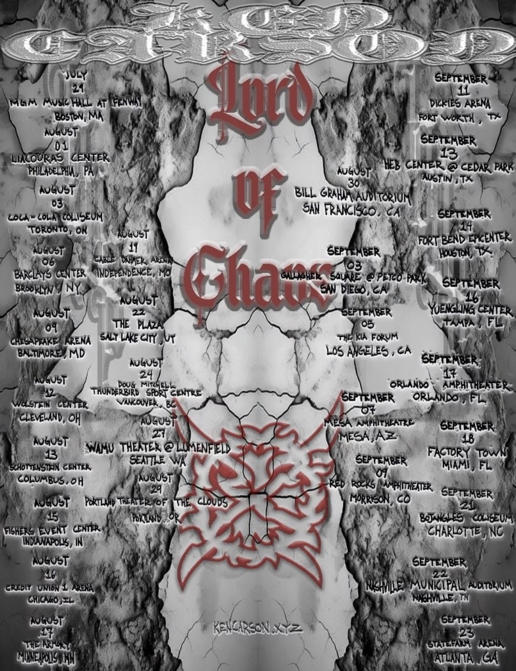 Following His No. 1 Album Debut With More Chaos, Breakout Artist Ken Carson Announces His Highly Anticipated North American “The Lord Of Chaos” Arena Tour