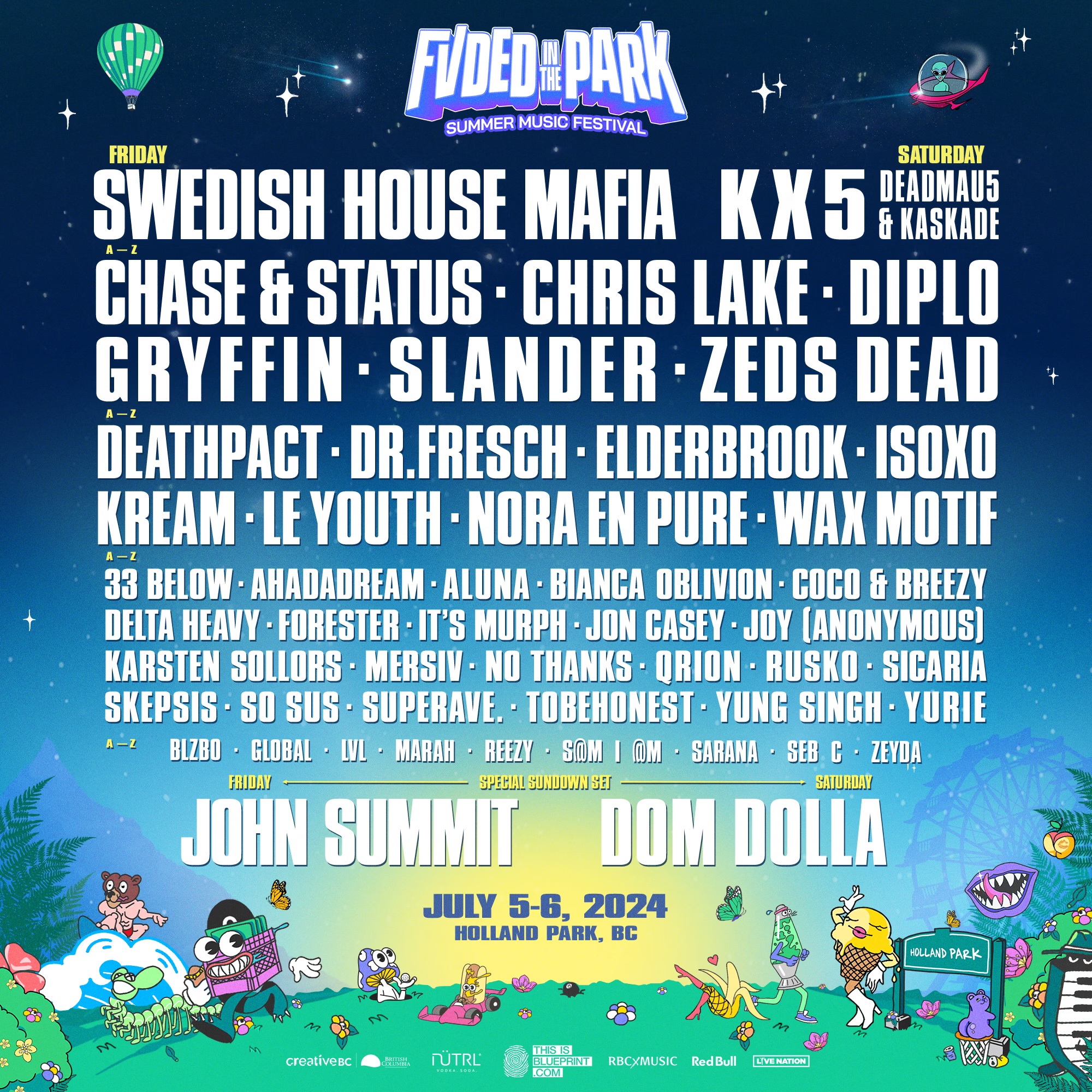 FVDED in the Park 2024 Lineup is HERE!