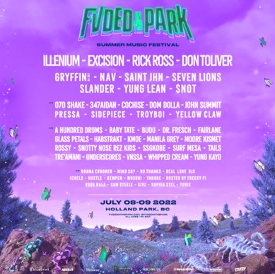 FVDED in the Park Announce New Headliners