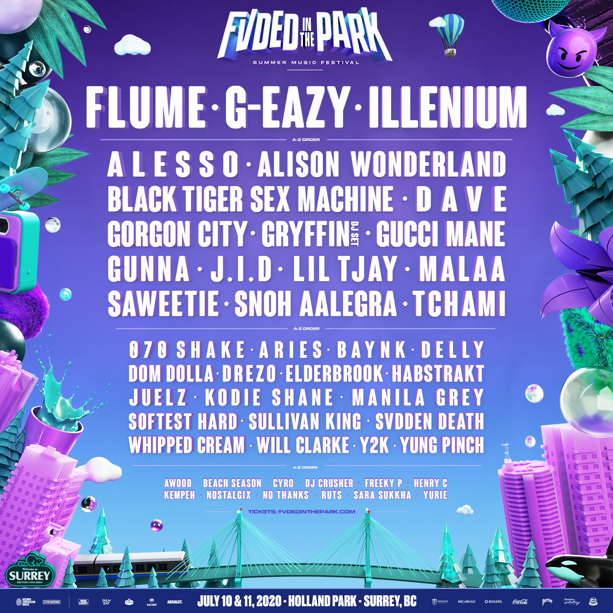 FVDED In The Park Announces 2020 Lineup