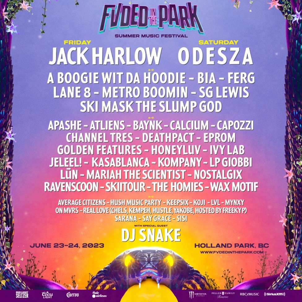 Fvded In The Park 2023 Lineup Announced