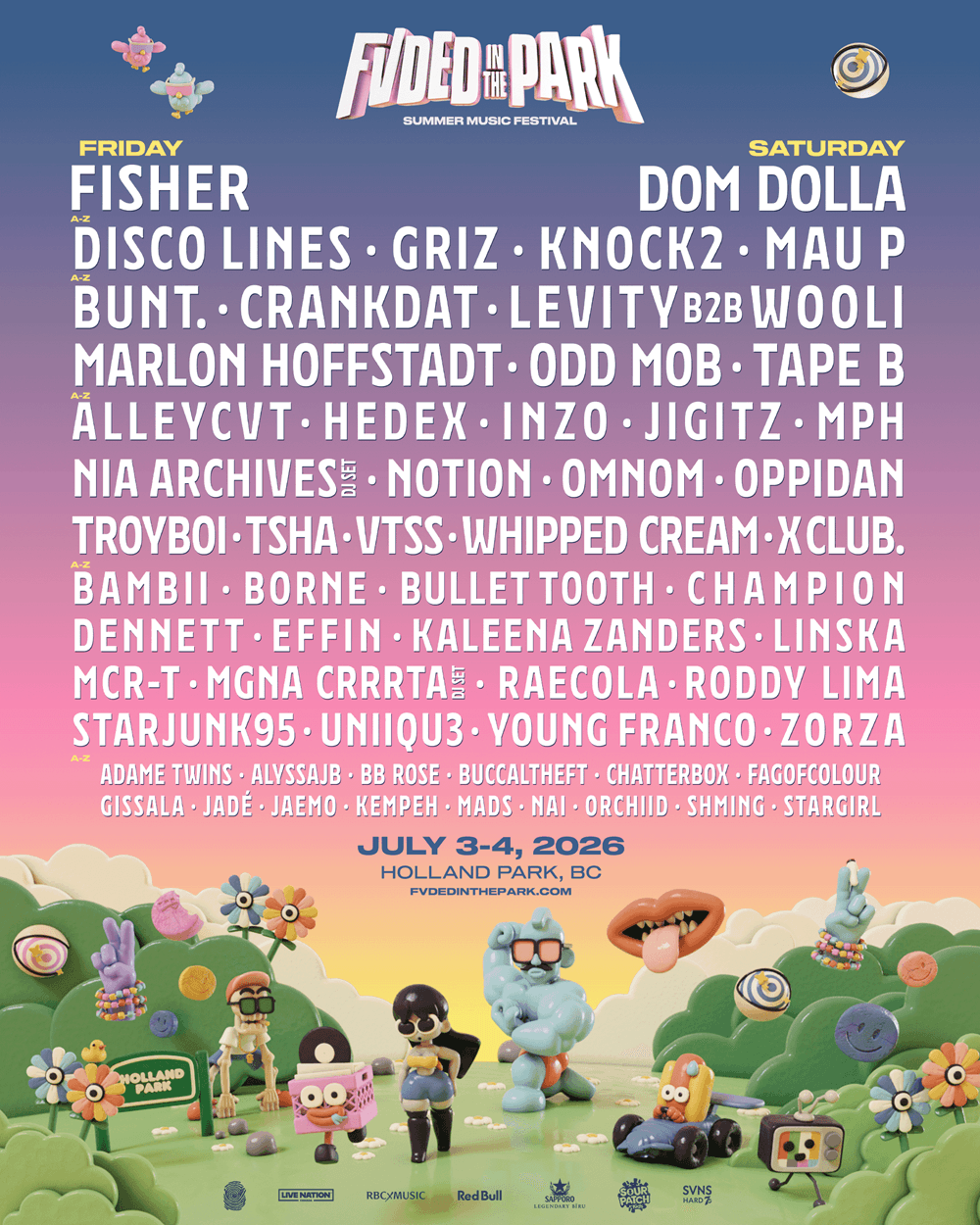 FVDED In The Park Unveils 2026 Lineup