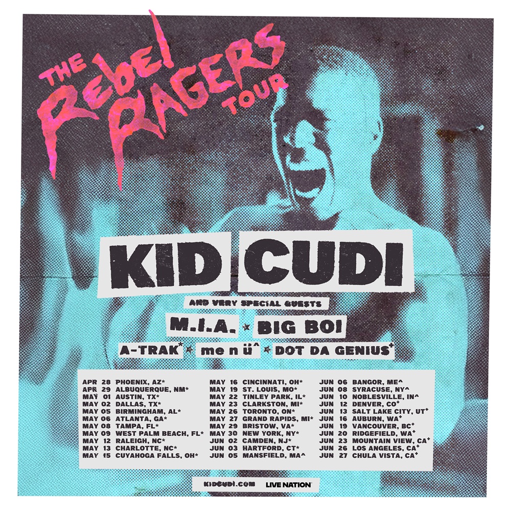 Kid Cudi Returns In 2026 With ‘The Rebel Ragers Tour’