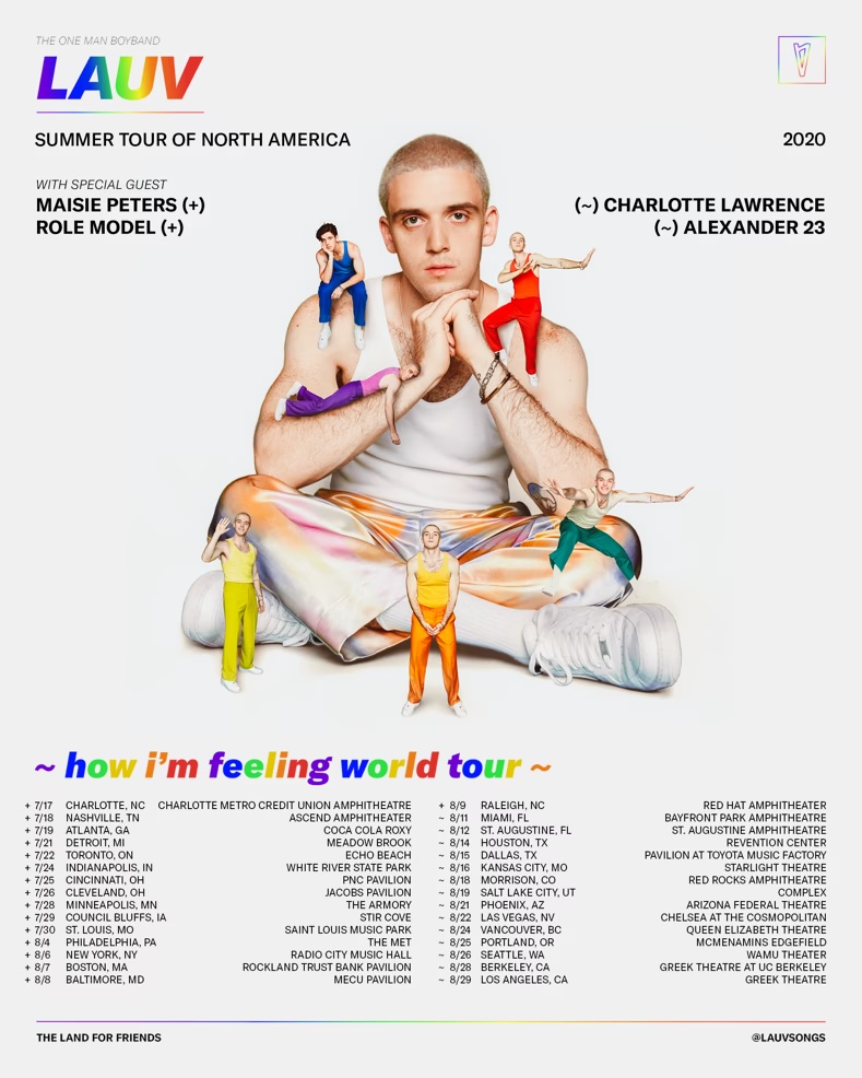 Lauv Announces ~How I’m Feeling World Tour~