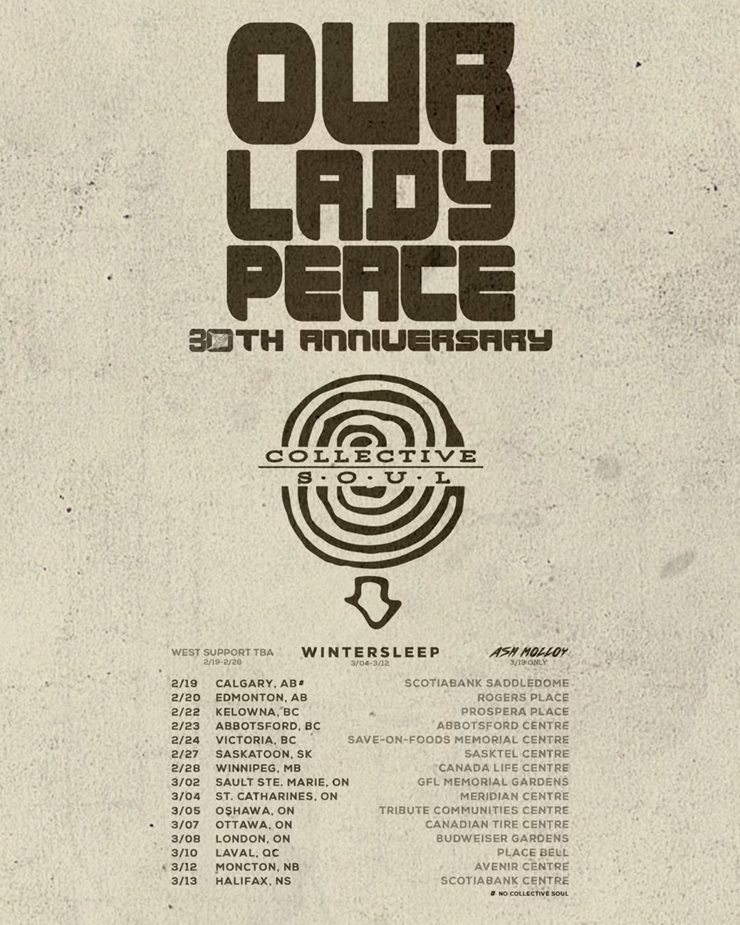 Our Lady Peace Announce 30th Anniversary Tour With Collective Soul