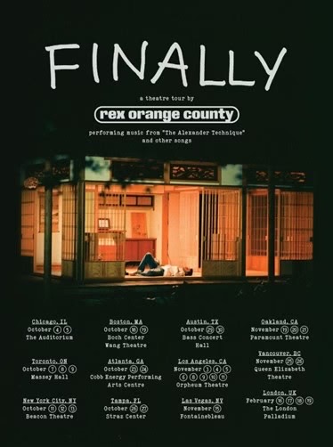 Rex Orange County Announces North American And UK Tours