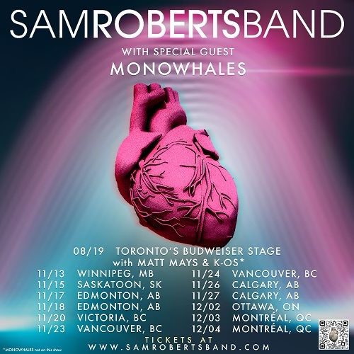 Sam Roberts Band Announces First Dates In Canadian Tour