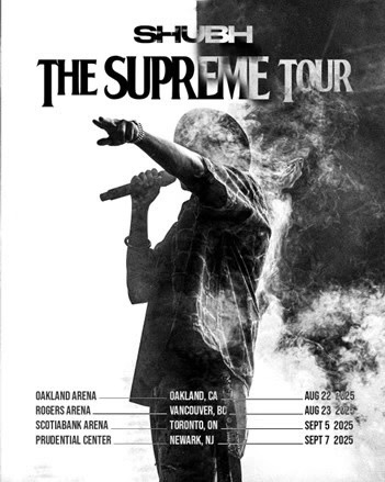 Shubh Announces First Headline Arena Tour Across North America