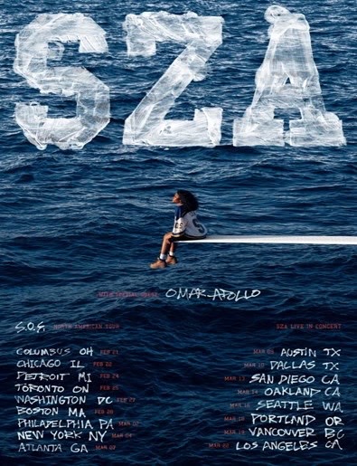 SZA Announces Her Historic First Arena Tour The S.O.S. North American Tour