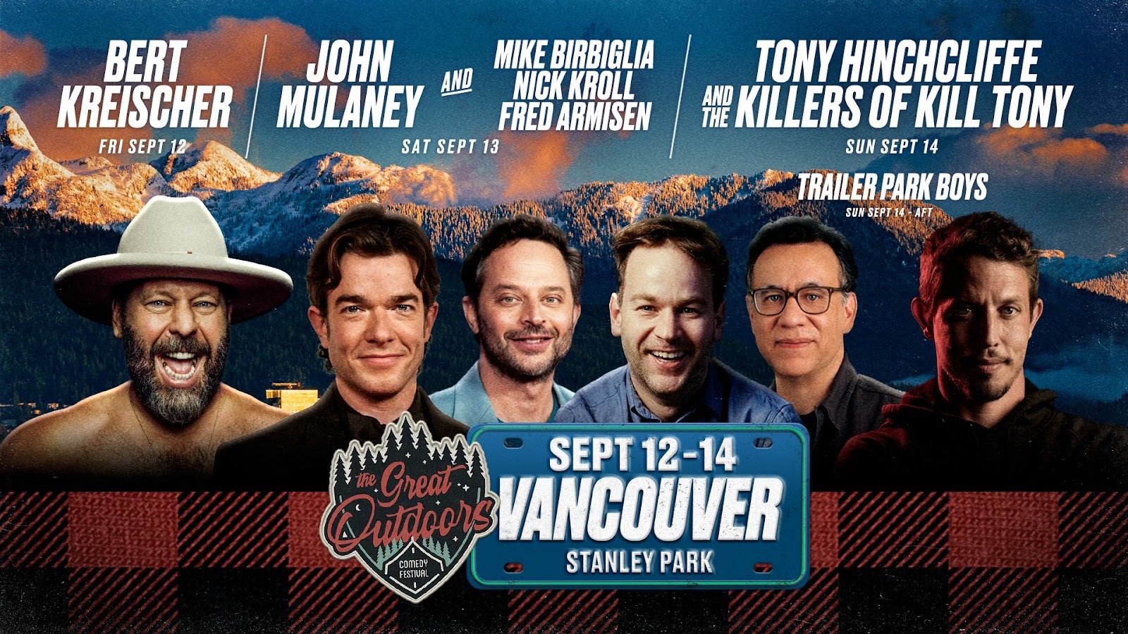 The Great Outdoors Comedy Festival Announces Exciting Line-Up Additions To Round-Out Vancouver Weekend