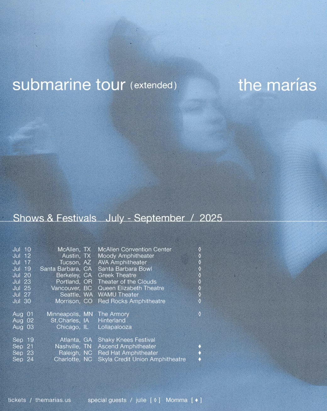 The Marías Announce “The Submarine Tour (Extended)”