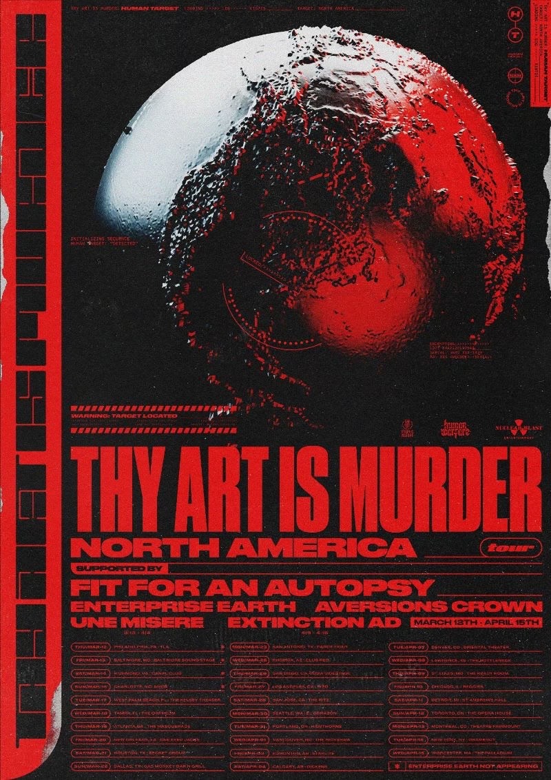 Thy Art Is Murder – Announce North American 2020 Tour!