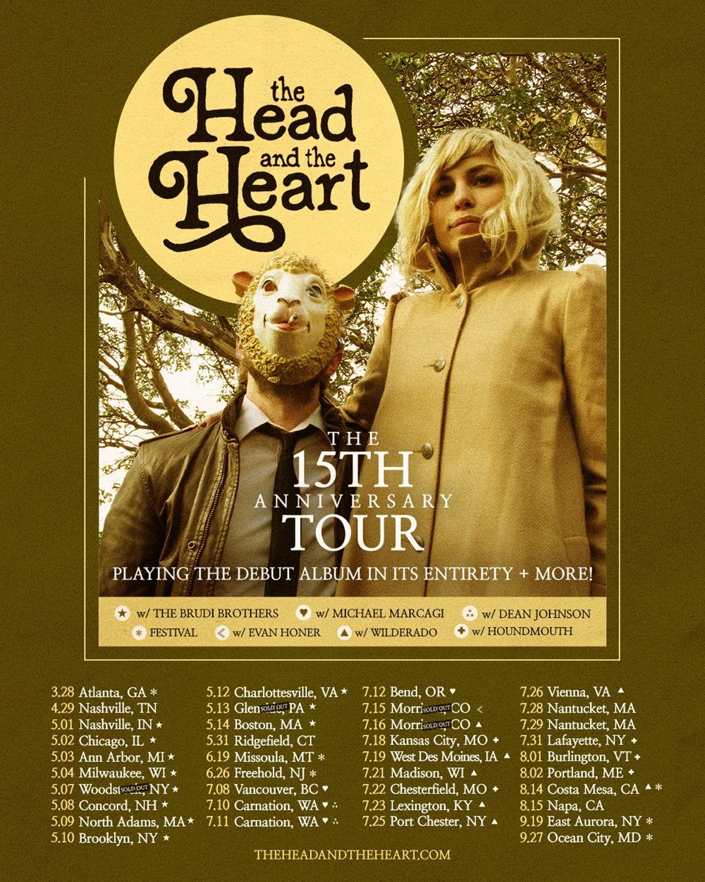The Head And The Heart Announce 15th Anniversary Tour With Vancouver Stop At The Orpheum