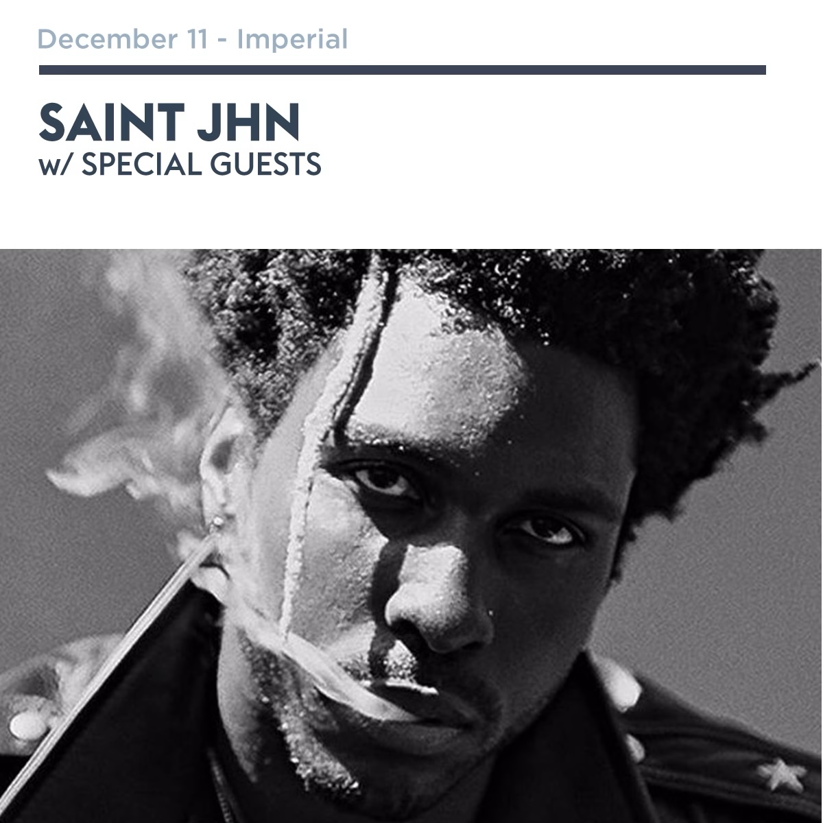 Ticket Giveaway: SAINt JHN @ Imperial – Dec 11th 2018
