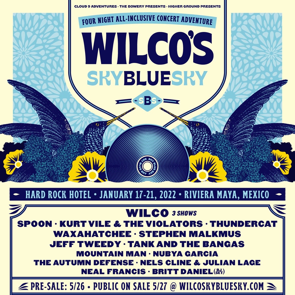 Wilco Announces Return of Sky Blue Sky, Destination Concert Experience in Mexico | January 17-21, 2022