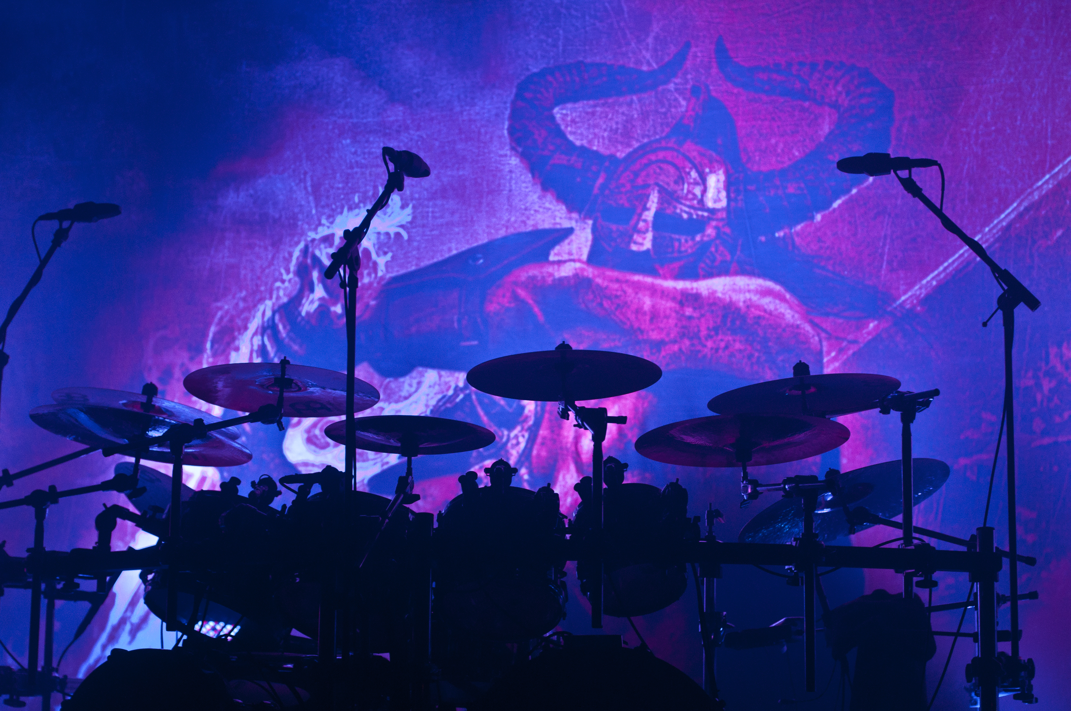 Amon Amarth performing at Commodore Ballroom, Vancouver - concert photography by Michael Caswell