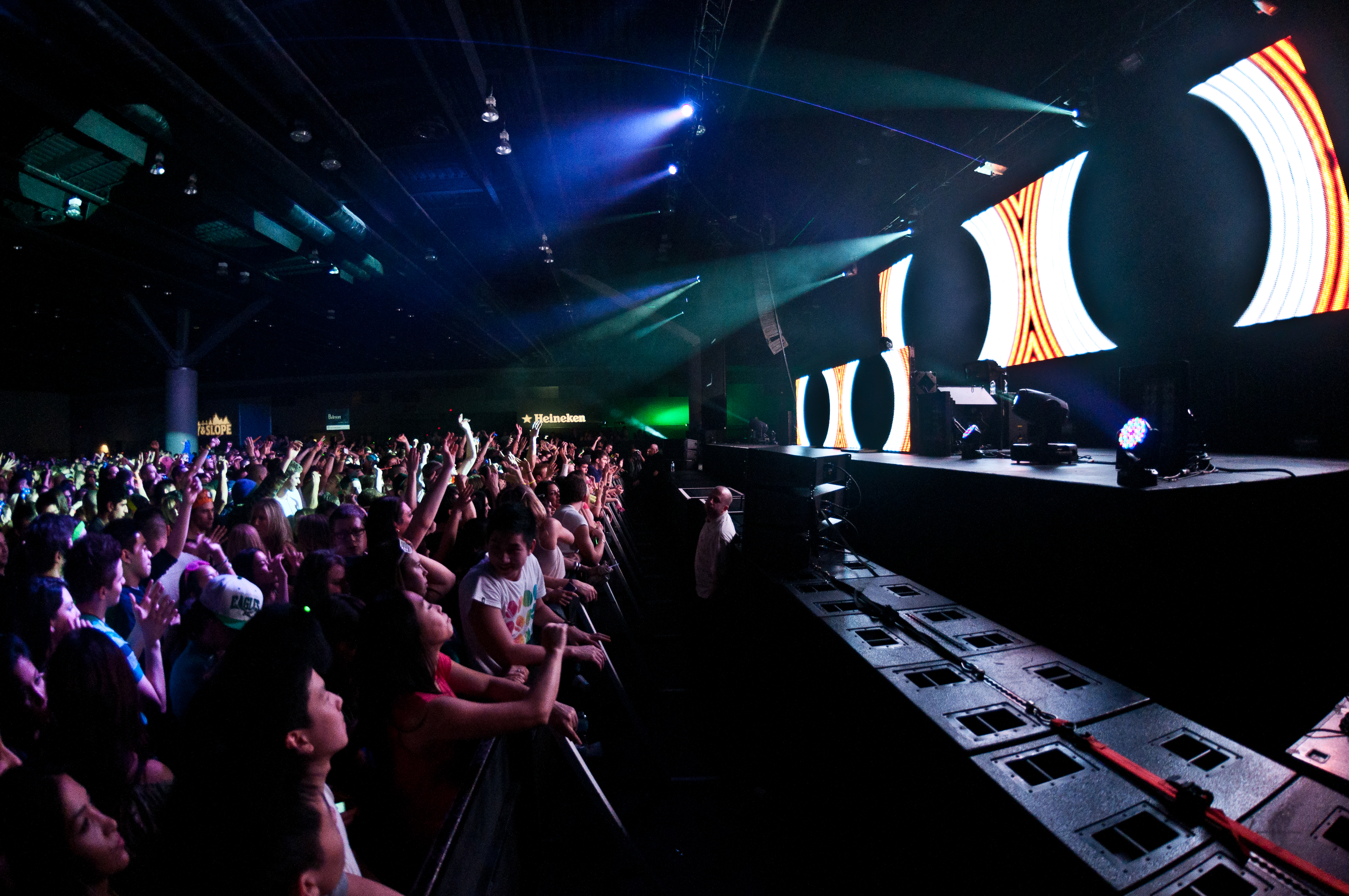Benny Benassi performing at Convention Centre, Vancouver - concert photography by Michael Caswell