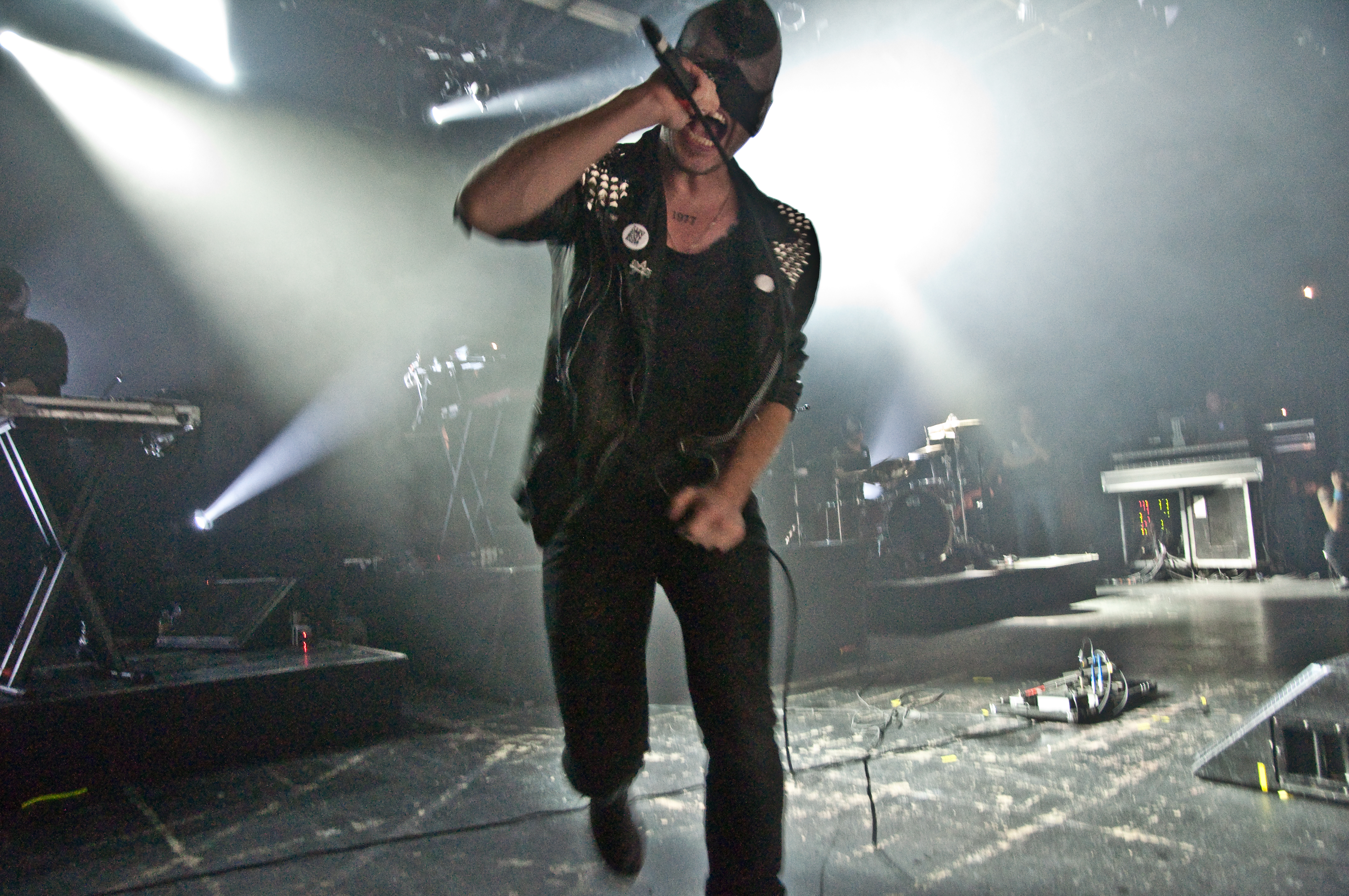 Bloody Beetroots Death Crew 77 performing at Commodore Ballroom, Vancouver - concert photography by Michael Caswell