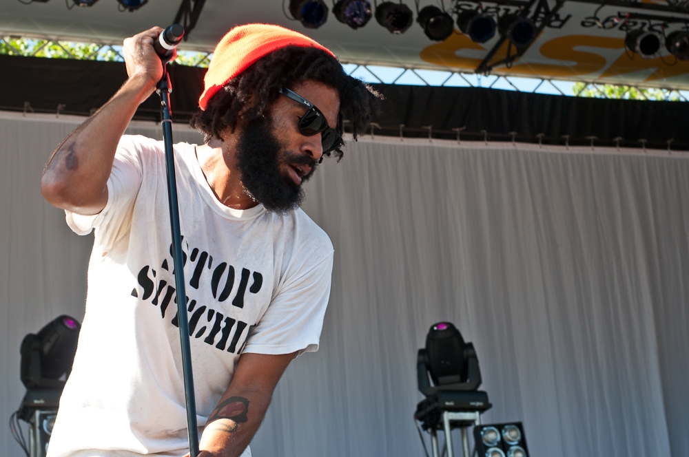 Champagne Champagne performing at Bumbershoot, Vancouver - concert photography by Michael Caswell