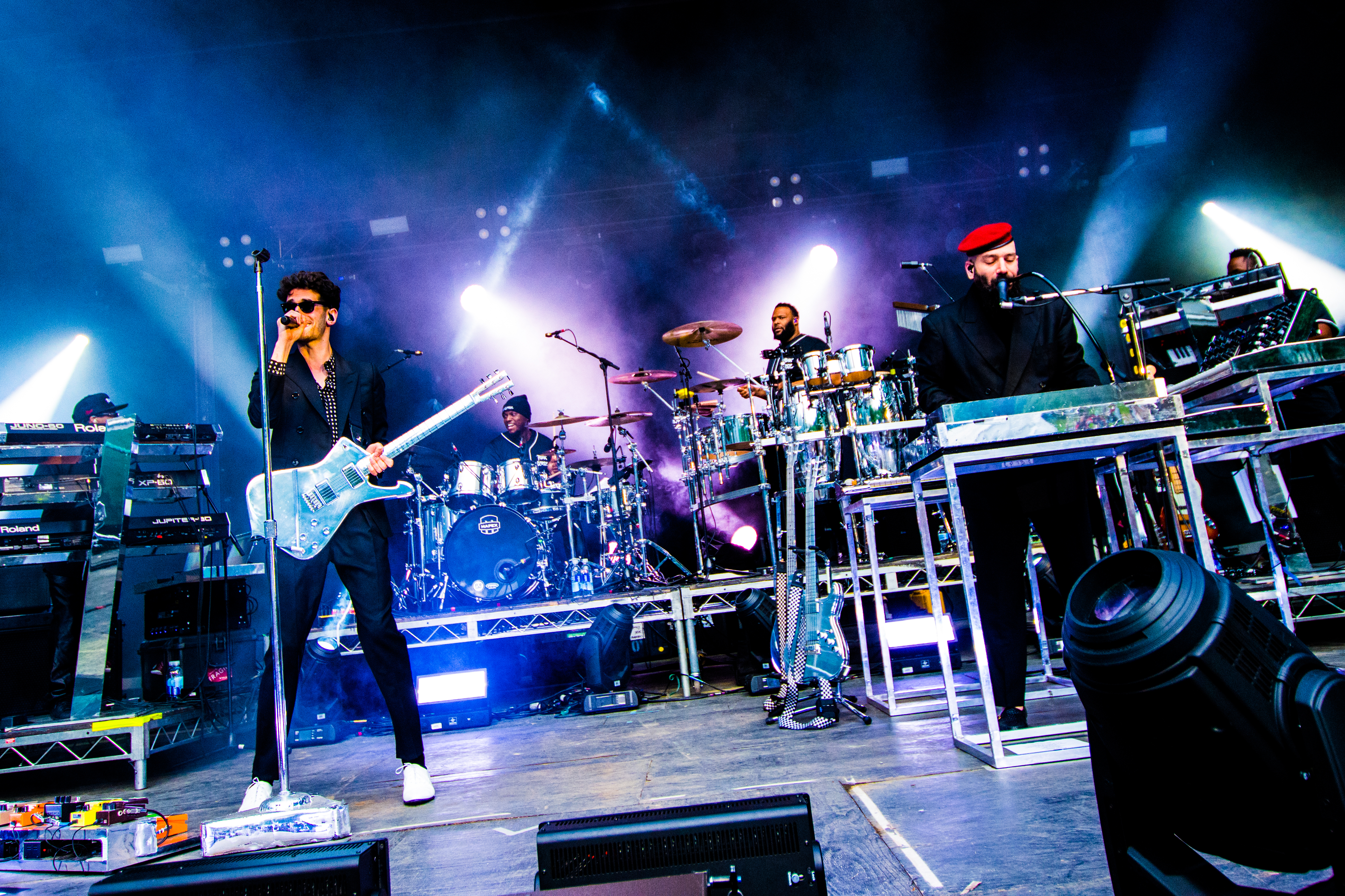 Chromeo performing at Malkin Bowl, Vancouver - concert photography by Michael Caswell